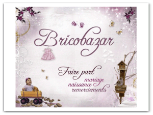BricoBazar - Création de faire-part de naissance